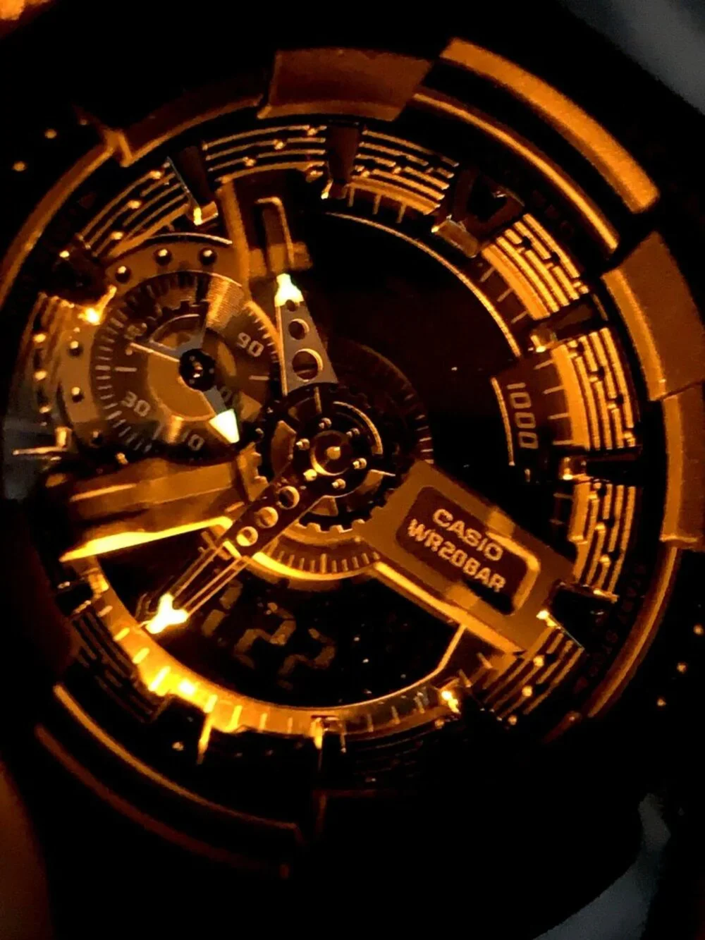 Casio G-Shock Men’s Watch GA110-1B Quartz Black Resin Analog Digital 50mm 5146